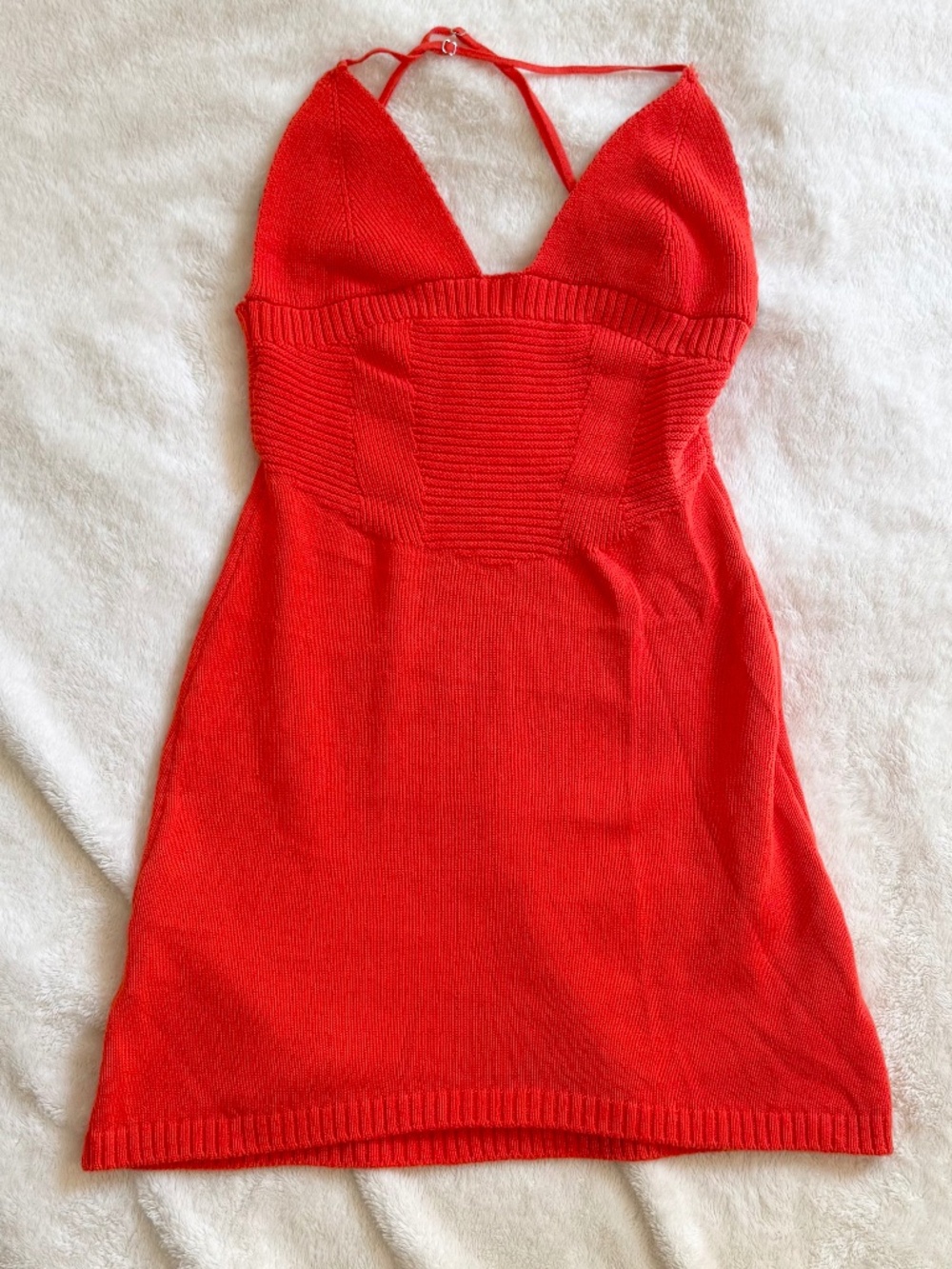 SER.O.YA Breah Dress in Blood Orange XL, Cotton, Body-con, Like New - Picture 1 of 3